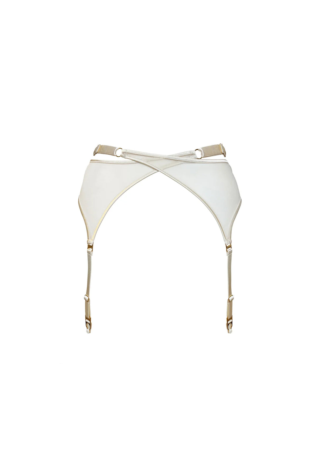 Bordelle Signature Mesh Wrap Suspender Cream