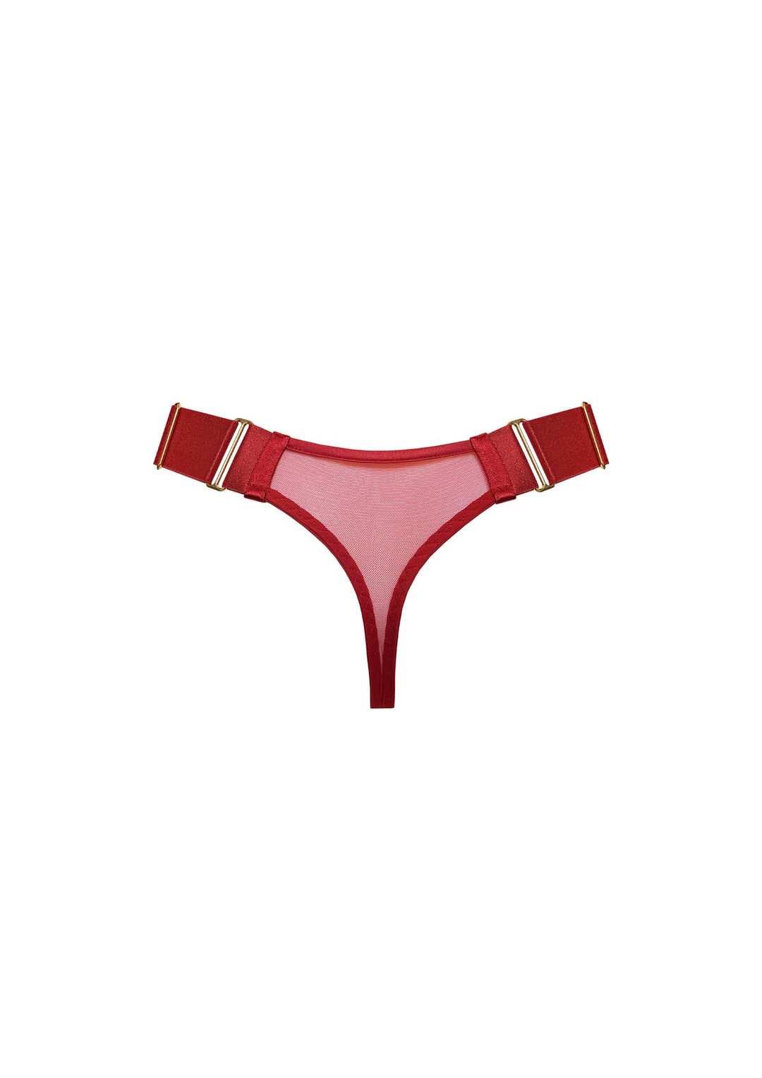 Signature Wide Strap Thong Burnt Red